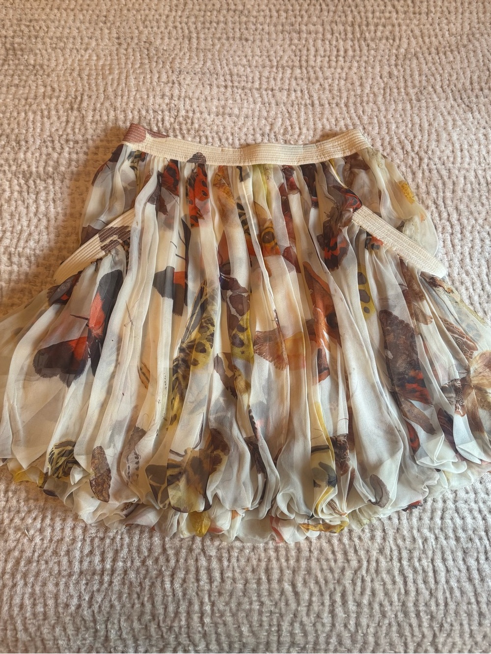 Alexander McQueen S/S 2005 Butterfly Print Iconic Bubble Skirt
